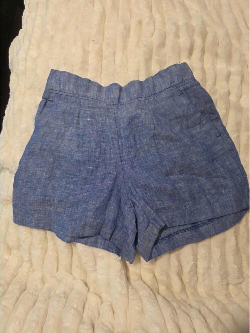 Lilly Pulitzer Captina Linen Shorts Womens XS NWT Starlight Navy Blue High Rise
